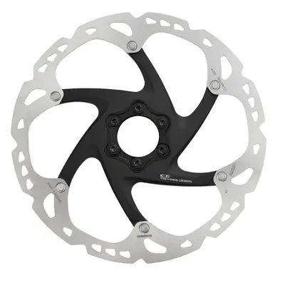 (160 MM, Silver / Black) Shimano Deore XT SM-RT86 XT Ice Tech 6-Bolt Disc Rotor