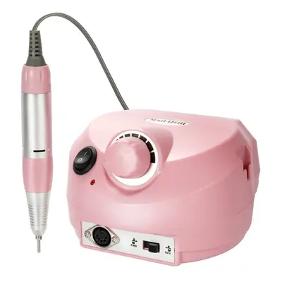 (Pink, EU Plug) Electric Drill Machine File Polisher Manicure Kits Nail Salon Tools