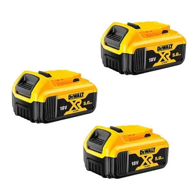 3 X DeWalt DCB184 18v 5.0Ah LED Indicator XR Range Li-Ion Battery Pack