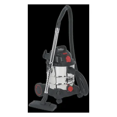 Vacuum Cleaner Industrial 20L 1400W/230V Stainless Drum Auto Start