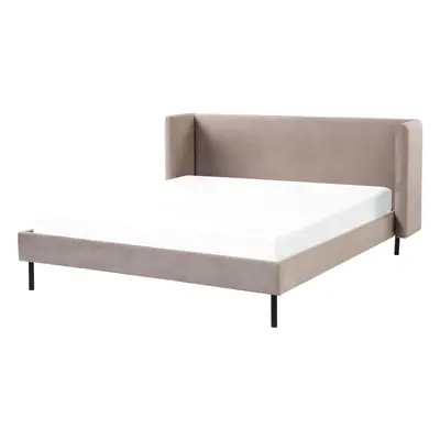 Bed ARETTE x cm (EU King Size) Velvet Taupe