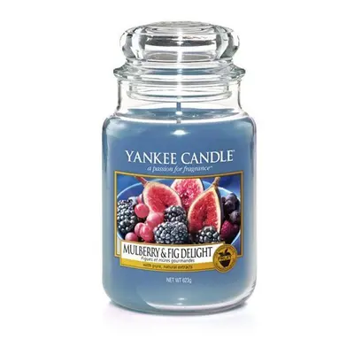 Yankee Candle Large Jar Candle, Mulberry & Fig,, Blue, 9.9 x 9.9 x 16.8 cm