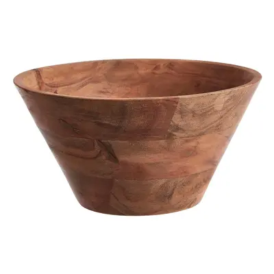 Premier Housewares Acacia Wooden Bowl For Salad / Serving / Punch / Large Bowls With Minimalisti