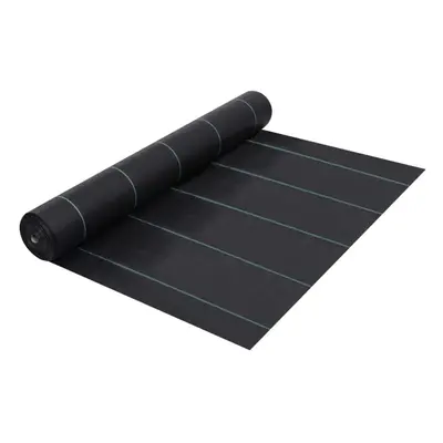 vidaXL Weed & Root Control Mat Black 1x100 m PP Ground Cover Barrier Fabric