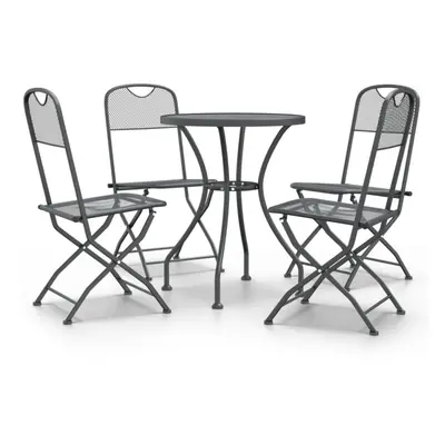 (Ã? cm table/5) vidaXL Garden Dining Set Expanded Metal Mesh Patio Table Multi Sizes 3/5 Piece