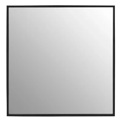 Premier Housewares Matt Black Small Square Wall Mirror