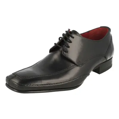 (UK 6, Black) Mens Loake Smart Leather Lace Up Shoes Hurst - F Fit