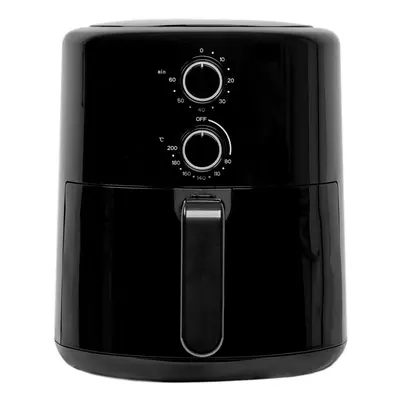 4L Black Air Fryer, 1500W, Programmes, Mechanical Control - SIA SAF40K