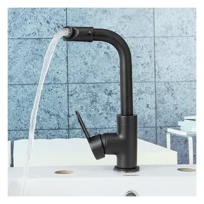 Kitchen Bathroom Basin Sink Faucet Bath Cold/Hot Mixer Water Tap Rotation Black Matte