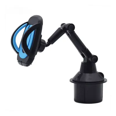 (Blue) Car Phone Holder Mount Universal Rotation Flexible Arm Gooseneck