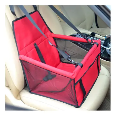 (Red, 40x30x25cM) Pet Dog Car Seat Carrier Bag