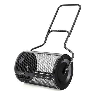 68 cm Metal Spreader Peat Moss Spreader Mesh Roller W/ U-shaped Handle