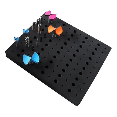 110 Holes EVA Router Bit Tray Drill Bit Milling Cutter Storage Box Organize Storage Boxes