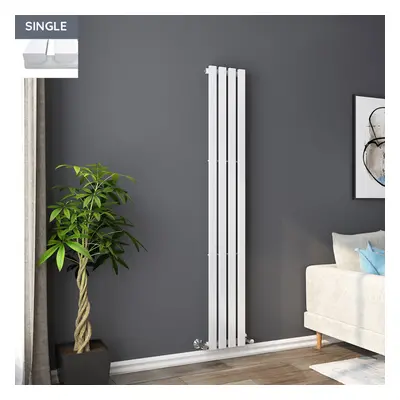 Lulea x 270mm White Single Rectangular Panel Vertical Radiator