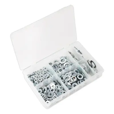 495 Piece Form C Flat Washer Assortment - M6 to M24 - Partitioned Storage Box