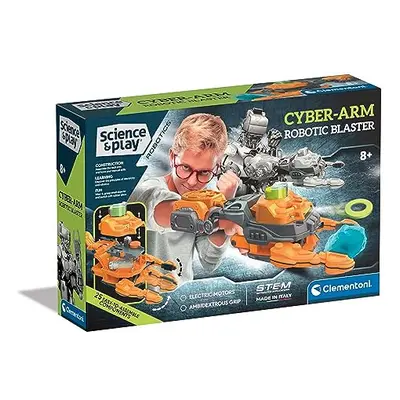 75086 Science & Play Cyber Blaster Arm, Robotic Glove That Shoots Soft Disks, Scientific Toys, E