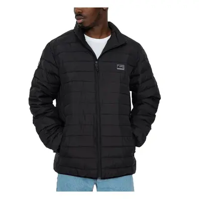 (M, Black) Quiksilver Mens Scaley Warm Winter Padded Puffer Jacket Coat - Black