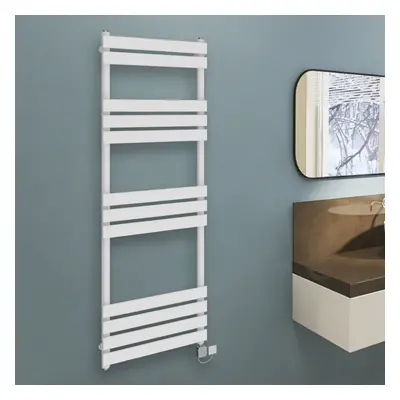 (1600x600mm, White) WarmeHaus Thermostatic Heated Towel Rail Prefilled Electric Heated Towel Rai