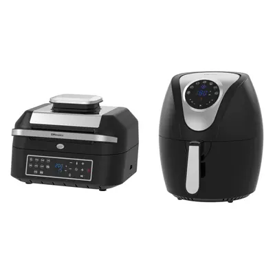 Emtronics 4.5L & 6.3L Air Fryer Set - Black