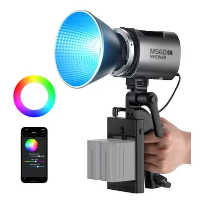 NEEWER MS60C RGB LED Video Light Handheld Spotlight