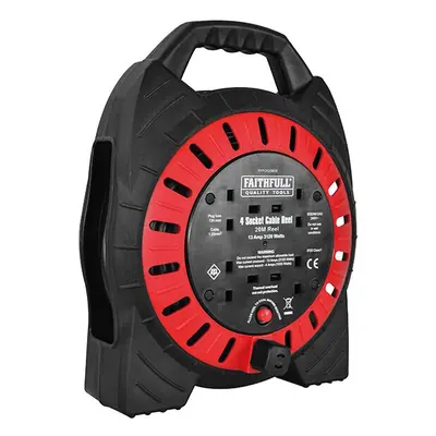 Faithfull Power Plus Semi Enclosed CableÂ Reel 240V 20M 13A 4G