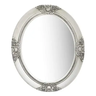 vidaXL Wall Mirror Baroque Style 50x60 cm Silver