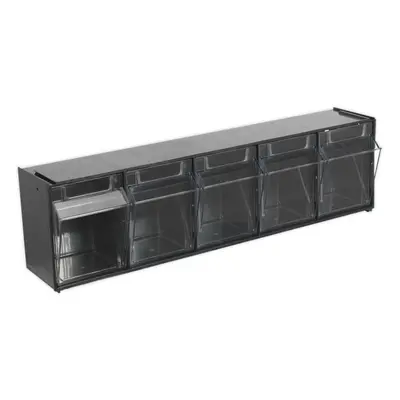 600 x x 170mm Drawer Stackable Cabinet - BLACK - Wall Mounted Standing Box