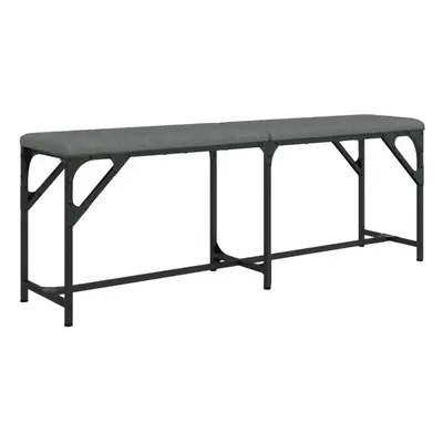 (dark grey) vidaXL Dining Bench Hallway Bench Dining Room Bench Seat Steel and Fabric