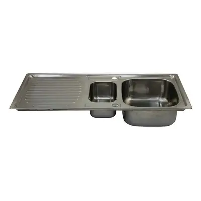 Kitchen Sinks 1.5 Bowl Stainless Steel Kitchen Sink Reversible Double Basin