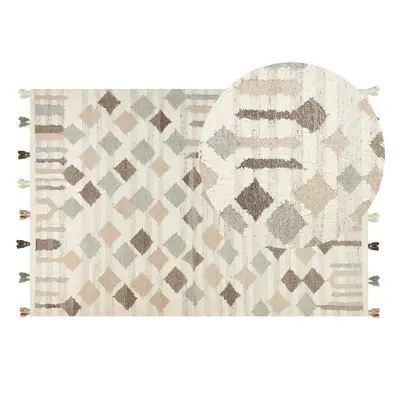 Wool Kilim Area Rug x cm Multicolour KAGHTSRASHEN