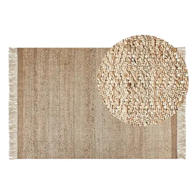 Jute Area Rug x cm Beige ABANA