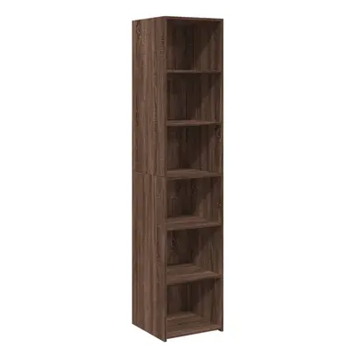 (brown oak) vidaXL Highboard Sideboard Side Cabinet Cupboard Concrete Grey Engineered Wood