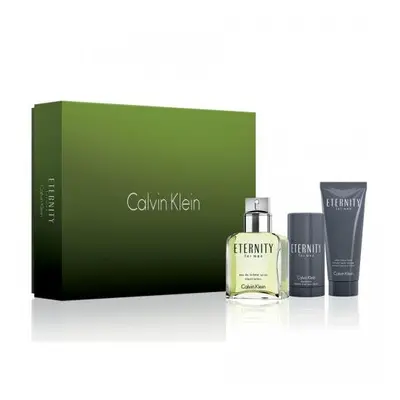 Eternity Pcs Set For Men: 3.4 Edt Sp+ 3.4 Aftershave Balm + 2.6 Deod Stck