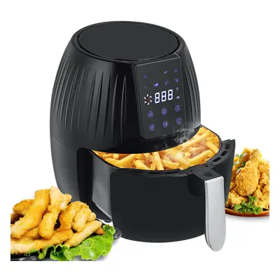 (UK Plug) 1300W Electric Hot Air Fryers Oven Oilless Cooker 5.5L Large Capacity Touch Screen Cyc