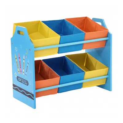 Oypla Childrens Crayon Organisation Toy Games Storage Unit Basket