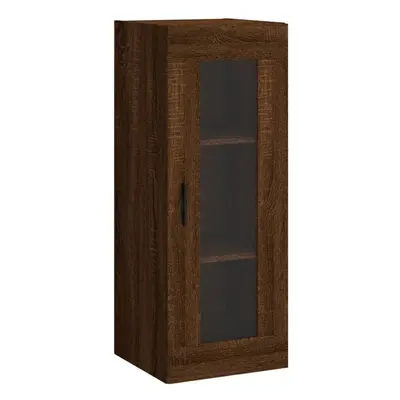 (brown oak) vidaXL Wall Mounted Cabinet Bathroom Cabinet Storage Cabinet Cupboard White