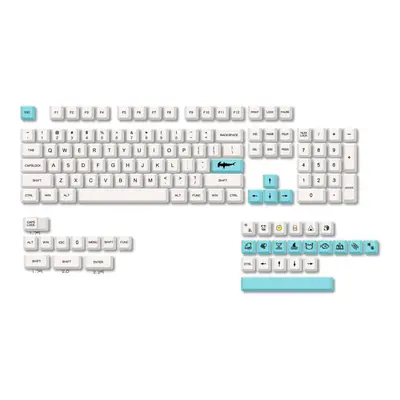 136 Keys Sea Salt PBT Keycap Set XDA Profile Sublimation Custom Keycaps for Mechanical Keyboards