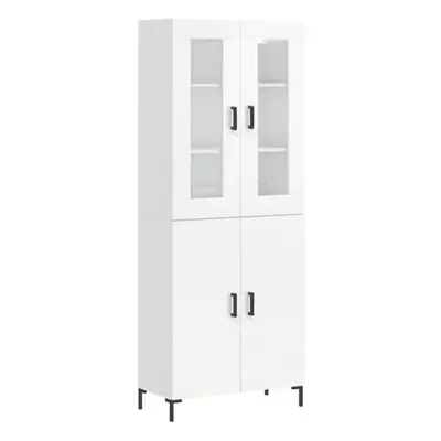 (high gloss white, doors) vidaXL Highboard Sideboard Tall Storage Cabinet Side Cabinet Engineere