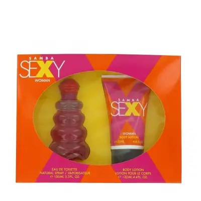 Samba Sexy Pcs Set For Women: 3.4 Edt Sp + 4.4 Oz Body Lotion