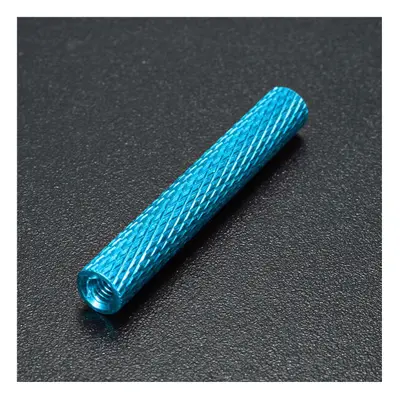 (Light Blue) M3AS16 50Pcs M3 30mm Knurled Standoff Bolt Aluminum Alloy Anodized Spacer Multicolo