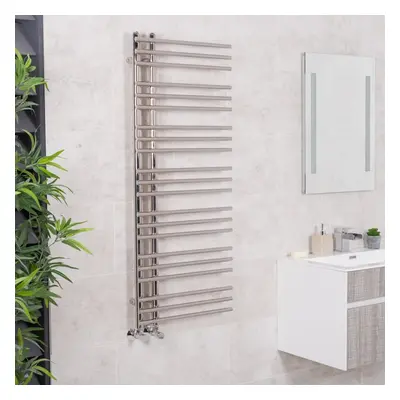 Kristiansund x 500mm Round Chrome Designer Heated Towel Rail