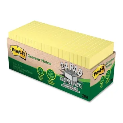 3M Post- it Notes Recycled in. x in. Sht- PD 24PD- PK Canary YW