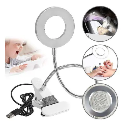 10W X8 Magnifying Lamp Desk Table Top Glass Beauty Nail Salon Tattoo Magnifier Light