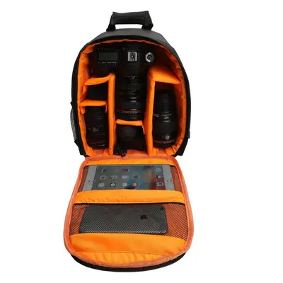 (Orange) Light Pro Sling Bag Shoulder Cross Waterproof Water-resistant with Rain Cover for Canon