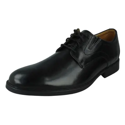 (Black, UK 9.5) Mens Clarks Smart Formal Shoes Whiddon Plain