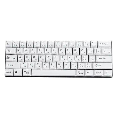 119 Keys Black & White Keycap Set XDA Profile PBT Sublimation Japanese Keycaps for Mechanical Ke