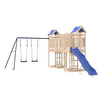 vidaXL Outdoor Playset Garden Playhouse Playground Equipment Solid Wood Pine