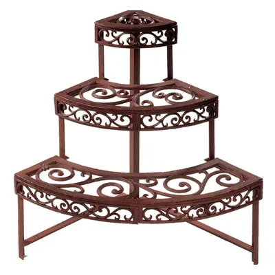 Esschert Design Etagere Quarter Round BPH32 Cast Iron Tiers Plant Stands