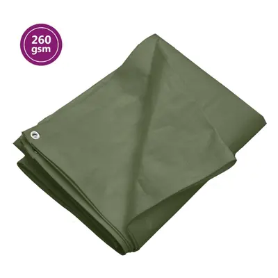 (Green, g/mÂ²4 x m (W x L)) vidaXL Tarpaulin HDPE Tarp Ground Sheet Covering Multi Colours/Sizes