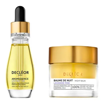 Decleor Lavender Fine Aromessence Essential Oil-Serum 15ml and Rejuvenating Night Balm 15ml